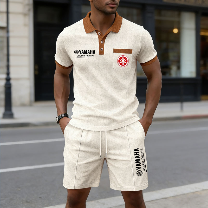 Summer Clothing Sets - Yamaha Men's Multi-Color Waffle Knit Short