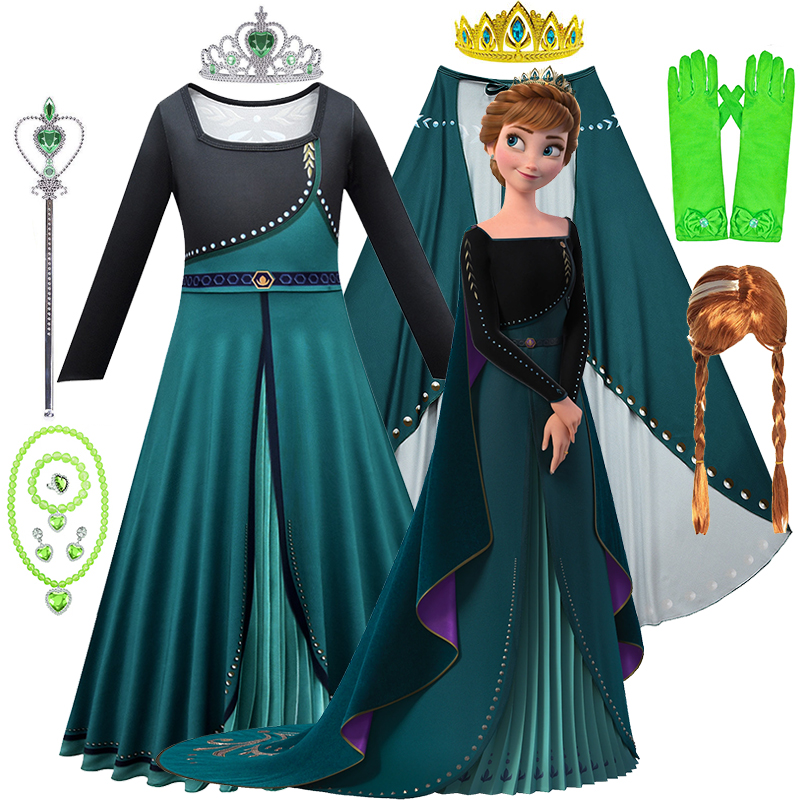 Summer Kids Clothing - Frozen Coronation Anna Disney Princess Girls