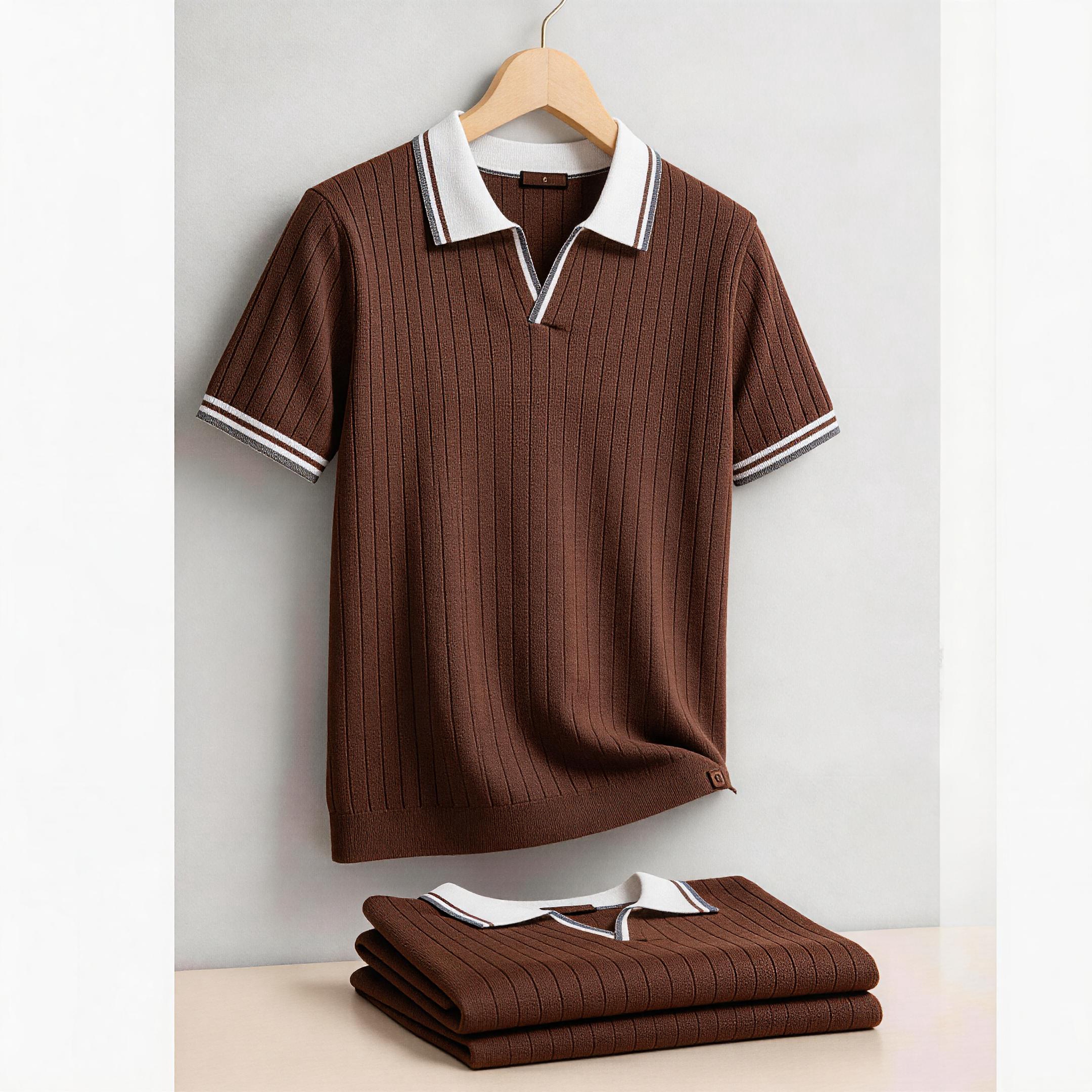 Summer Clothing Old Money - AIOPESON Men's Polo Shirt 100% Cotton