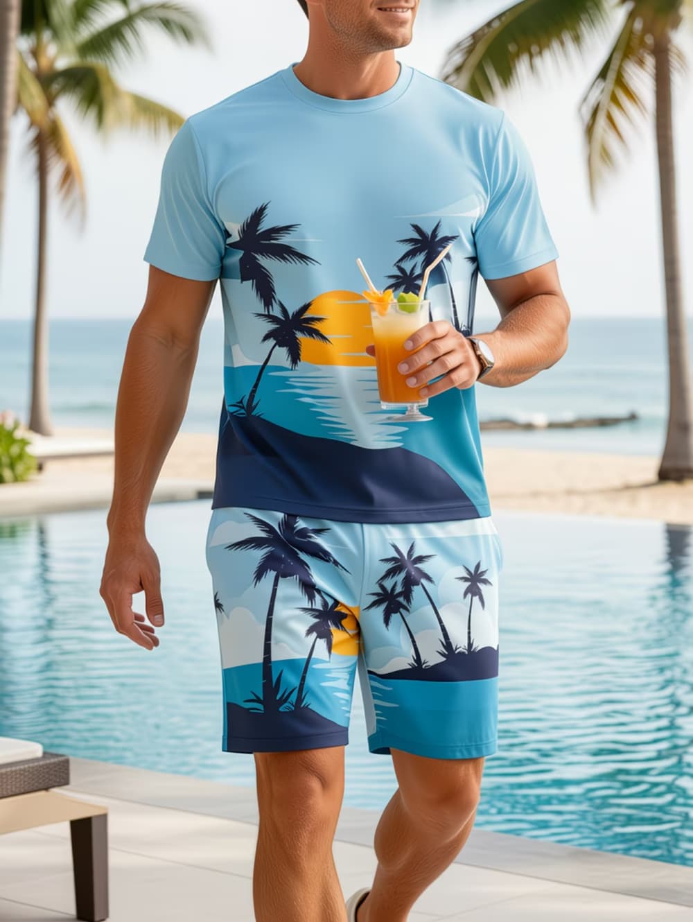 Summer Clothing Haul - 2026 Men's 2 Piece Set Hawaiian