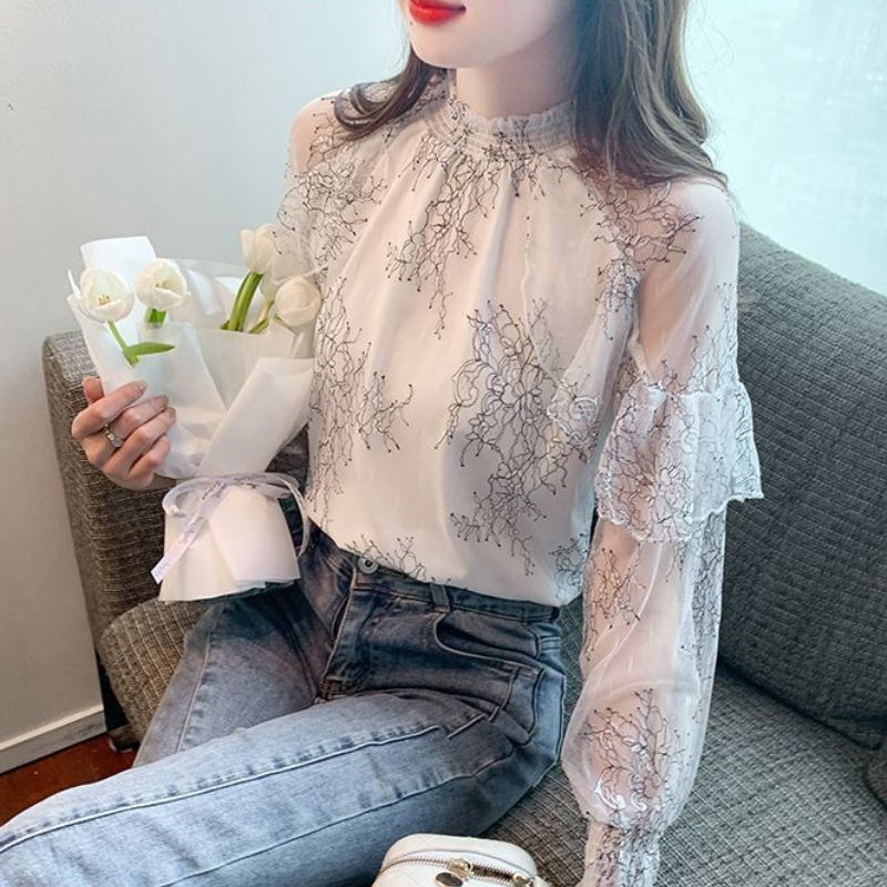 Summer Clothing Trends 2025 Women'S - Chiffon Women's Shirt and Blouse Lace