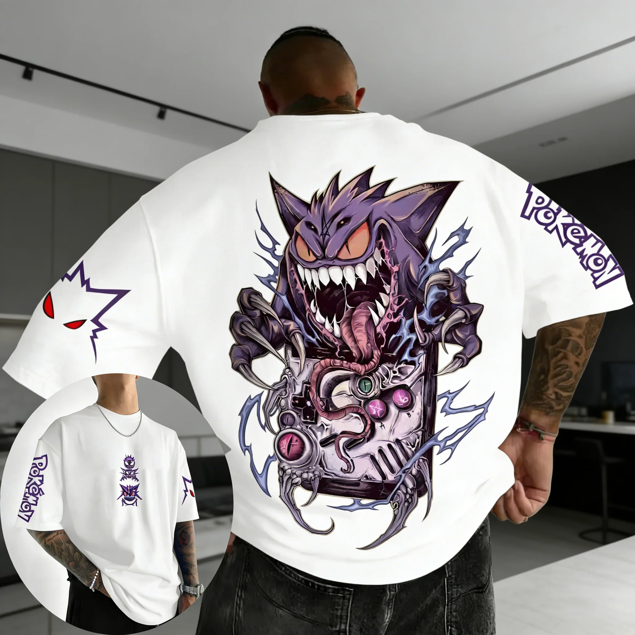 Summer Games Clothing Brand - Pokemon Game Gengar Co Branded Cotton