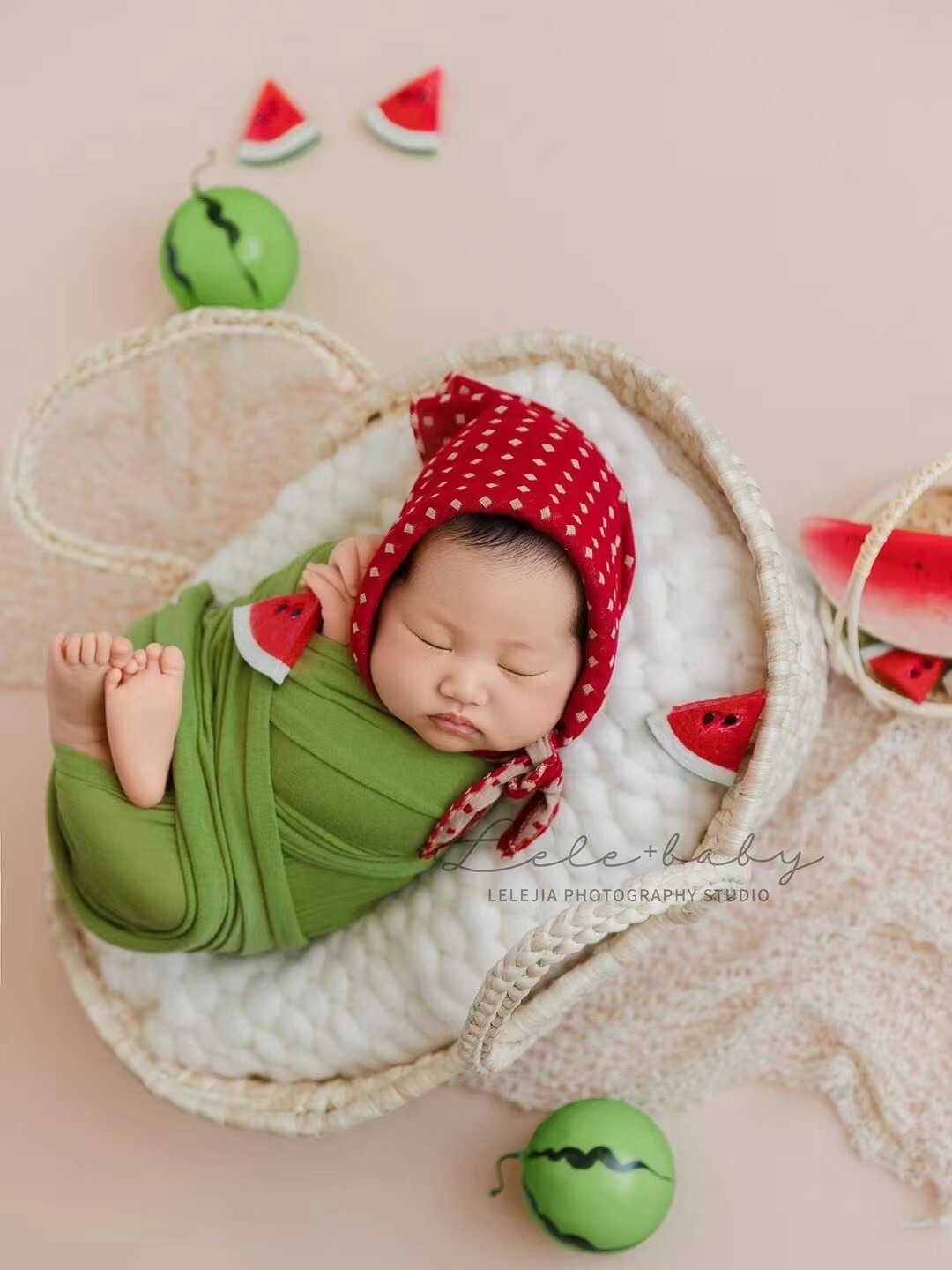 Summer Clothing Baby - Newborn photography clothing summer watermelon theme
