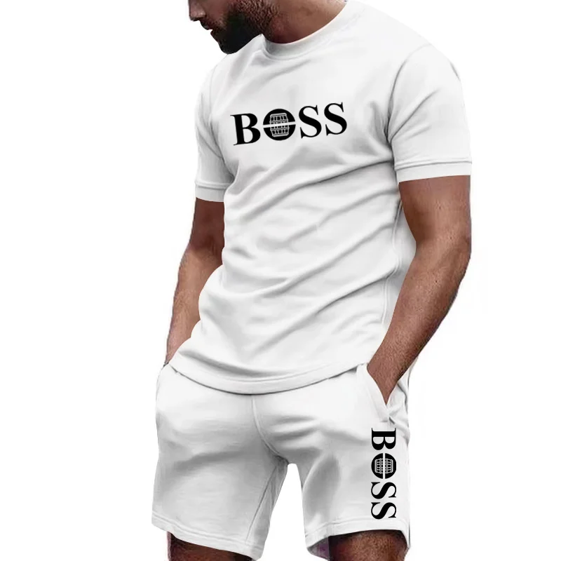 Summer Clothing Haul - Men's two-piece sportswear short sleeved T-shirt