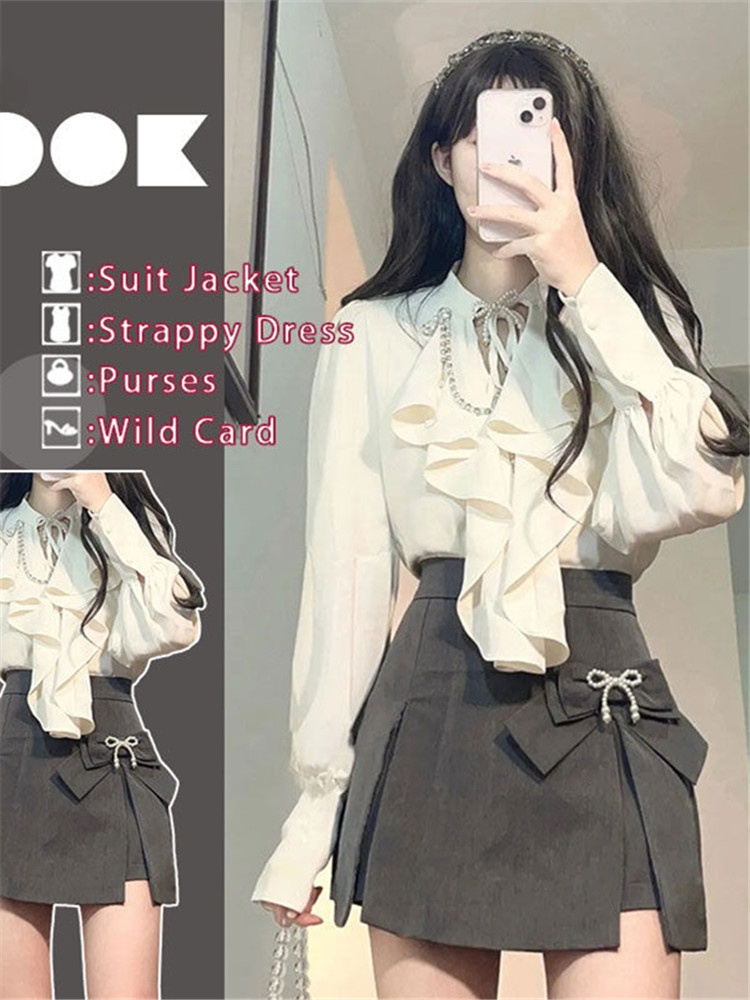 Summer Clothing Old Money - Elegant Vintage Long Sleeve Shirt And