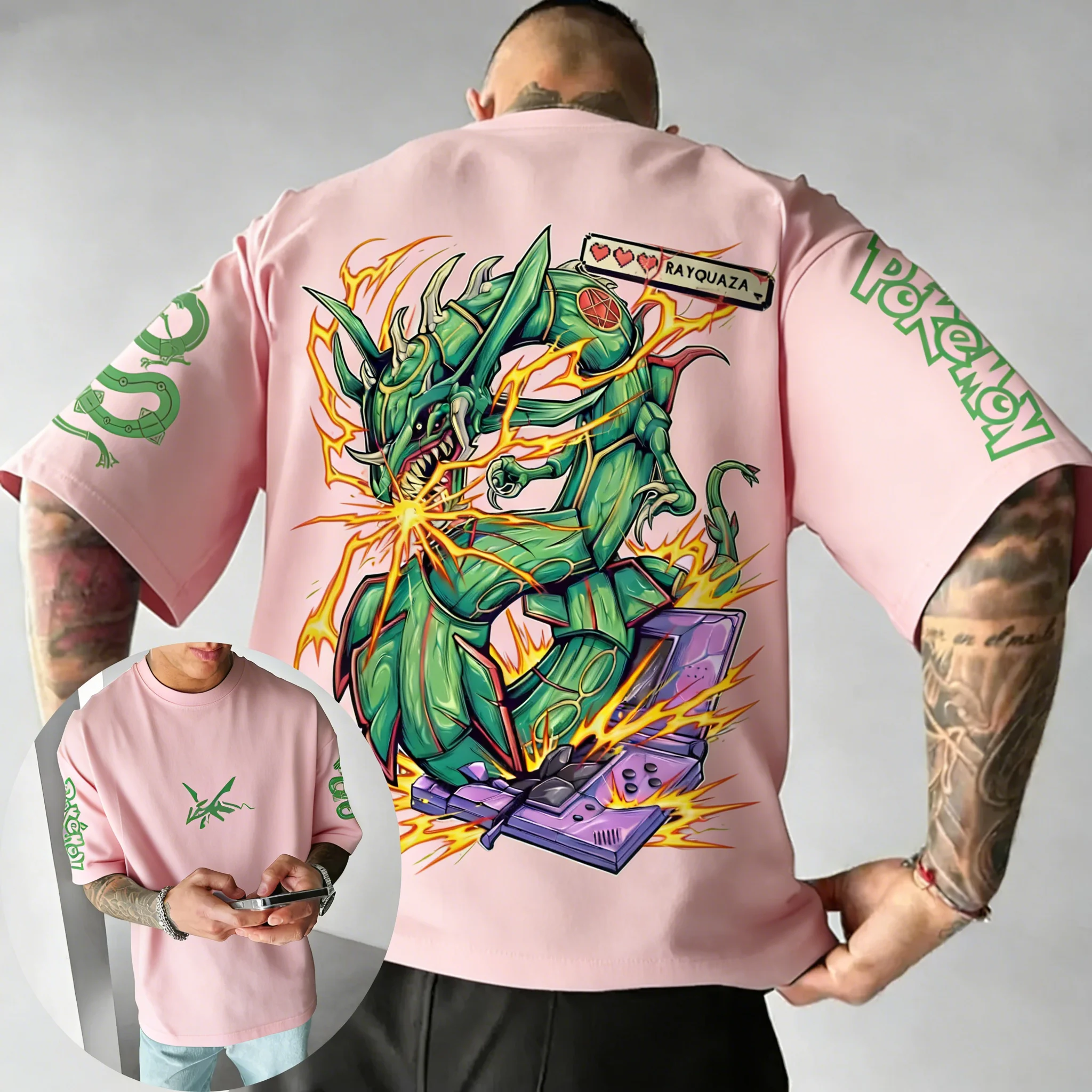 Pokemon  Game Rayquaza Co Bran - Summer Games Clothing Brand บทวิจารณ์และราคา