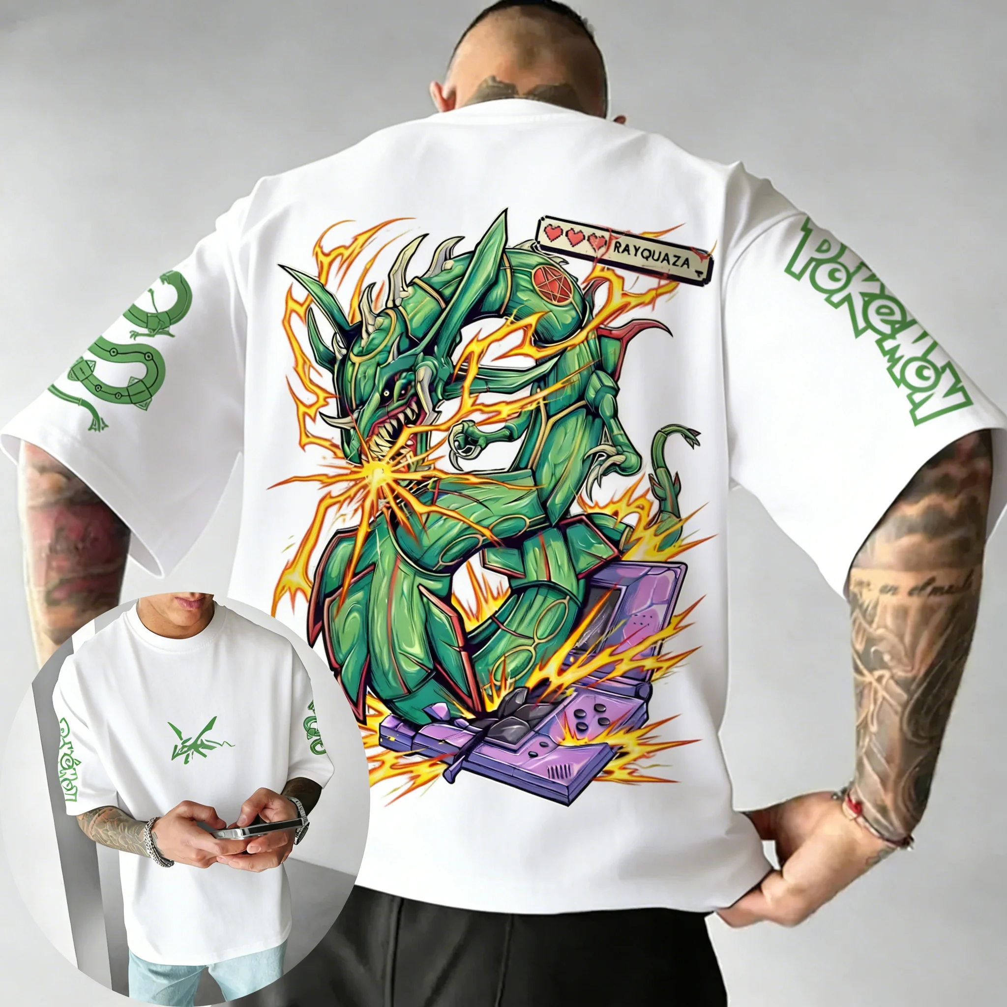 Pokemon  Game Rayquaza Co Bran - Summer Games Clothing Brand บทวิจารณ์และราคา
