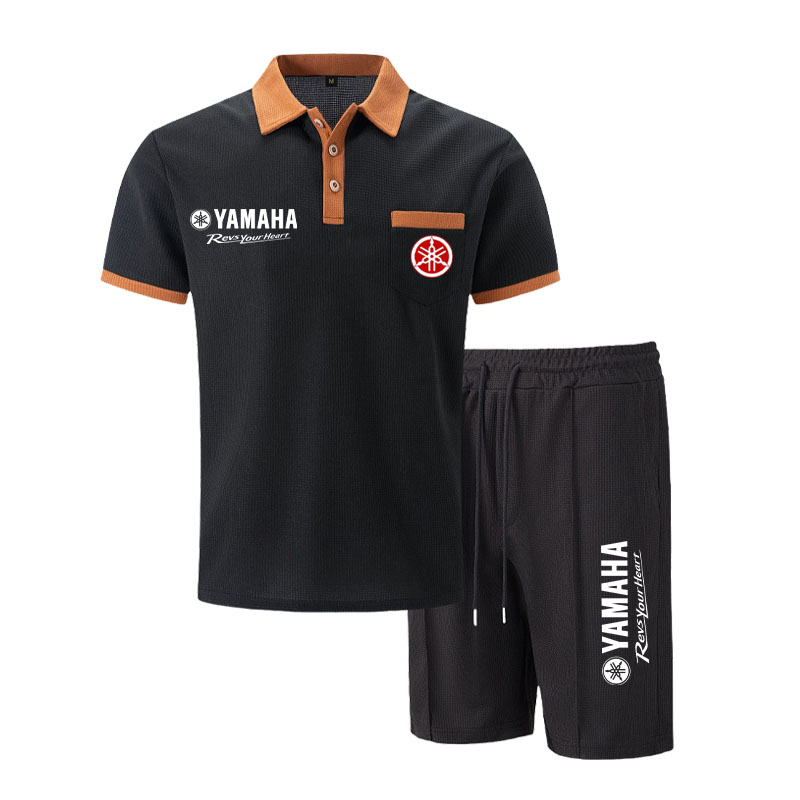Yamaha Men's Multi-Color Waffl - Summer Clothing Sets บทวิจารณ์และราคา