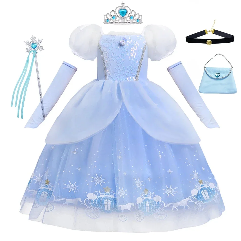 Cinderella Princess Cosplay Dr - Summer Kids Clothing บทวิจารณ์และราคา