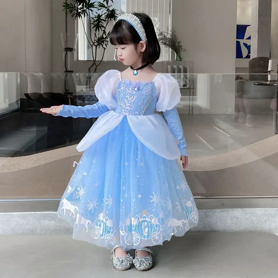 Cinderella Princess Cosplay Dr - Summer Kids Clothing บทวิจารณ์และราคา