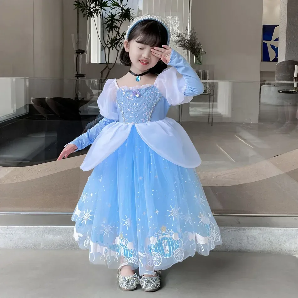 Cinderella Princess Cosplay Dr - Summer Kids Clothing บทวิจารณ์และราคา