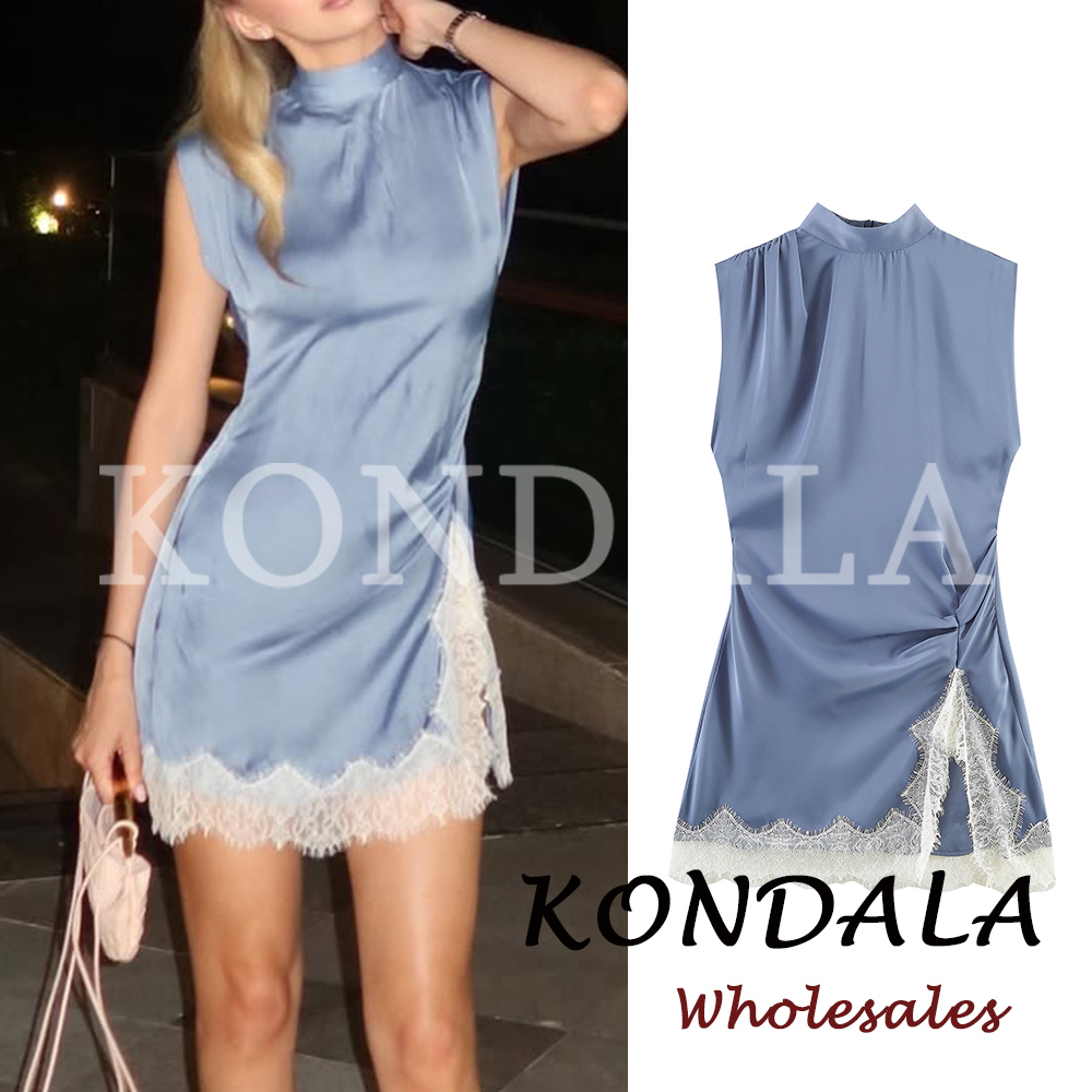 KONDALA Chic Sheath Sleeveless - Summer Clothing Dress บทวิจารณ์และราคา
