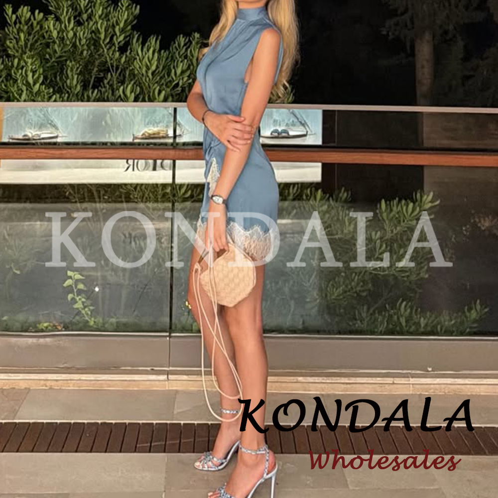 KONDALA Chic Sheath Sleeveless - Summer Clothing Dress บทวิจารณ์และราคา