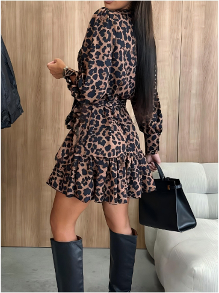 Women's Leopard Printed Dresse - Summer Clothing Zara บทวิจารณ์และราคา