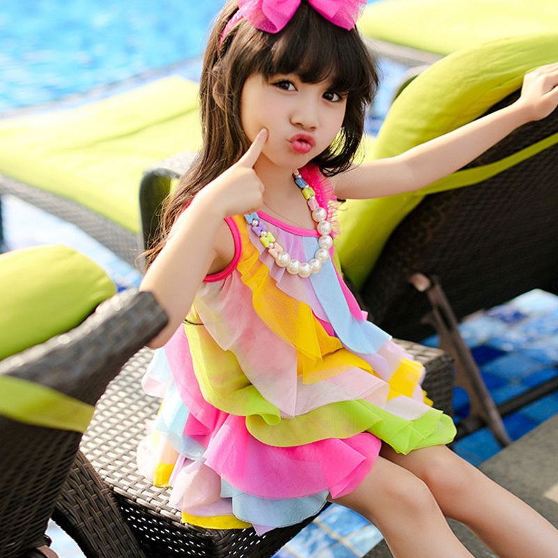 Summer Girls Dress No Necklace - Summer Gauze Clothing บทวิจารณ์และราคา