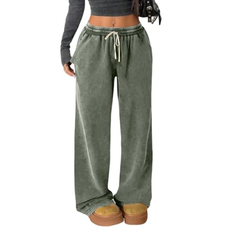 Gihuo Womens Baggy Sweatpants  - Palazzo Pant Wide บทวิจารณ์และราคา