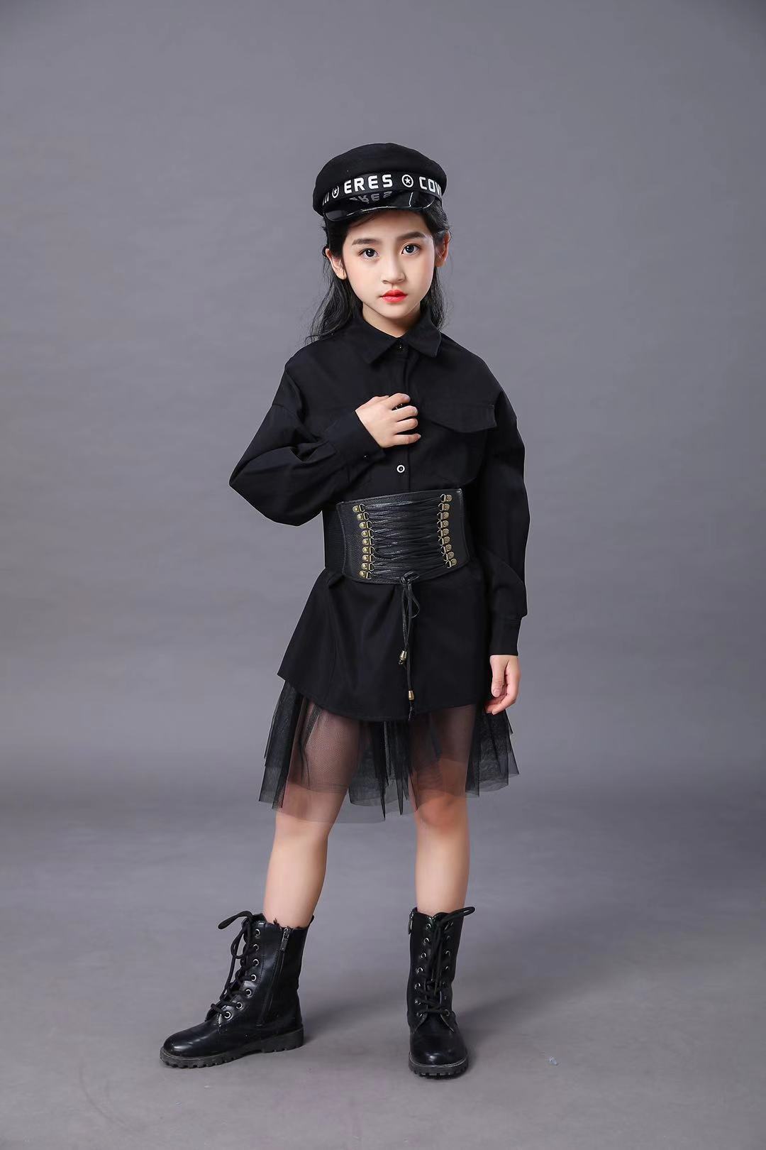Children's Black Suit Girls Mo - Summer Clothing Model บทวิจารณ์และราคา