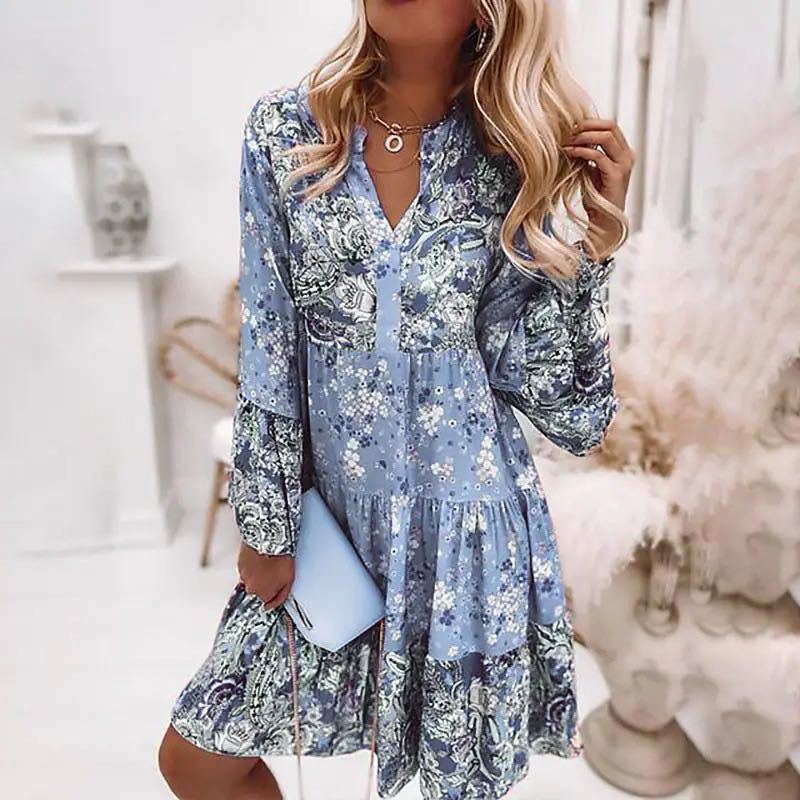 Casual Floral Print Dresses Fo - Summer Clothing Zara บทวิจารณ์และราคา