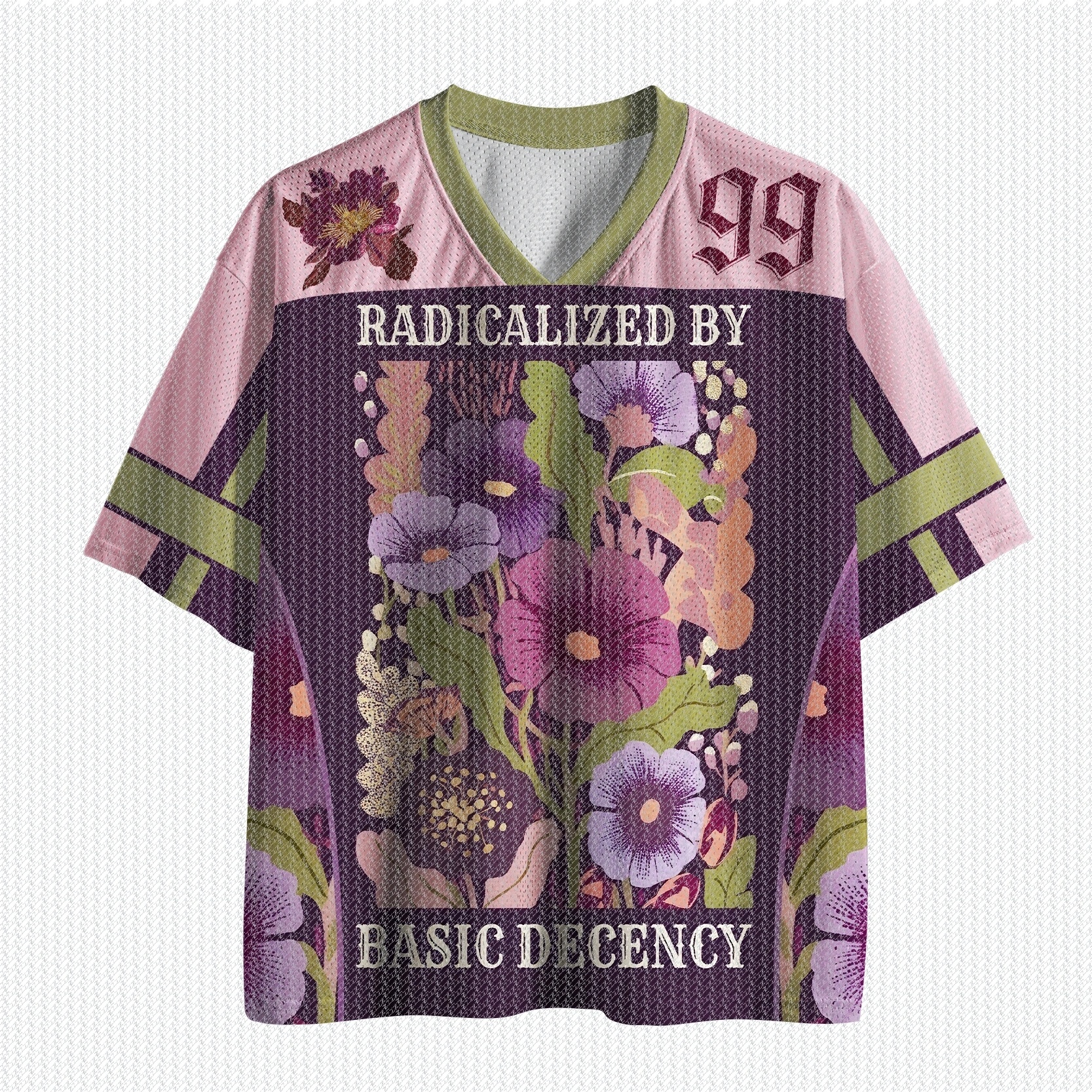 V-neck Sports Shirt Full Print - Summer Goth Clothing บทวิจารณ์และราคา