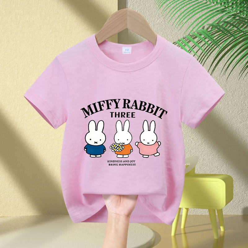 Cartoon Miffy Bunny T-Shirt Gi - Summer Clothing Baby บทวิจารณ์และราคา