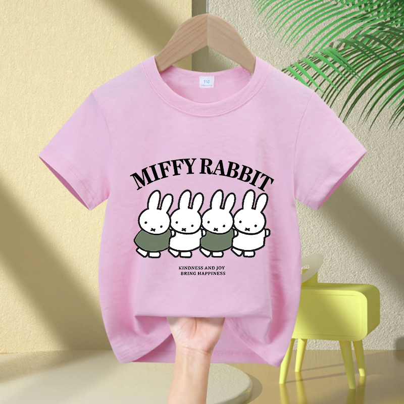 Cartoon Miffy Bunny T-Shirt Gi - Summer Clothing Baby บทวิจารณ์และราคา