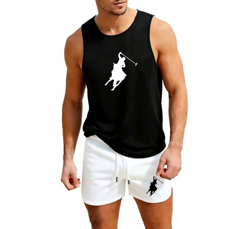 European Men Summer Vest and S - Summer Clothing Sets บทวิจารณ์และราคา