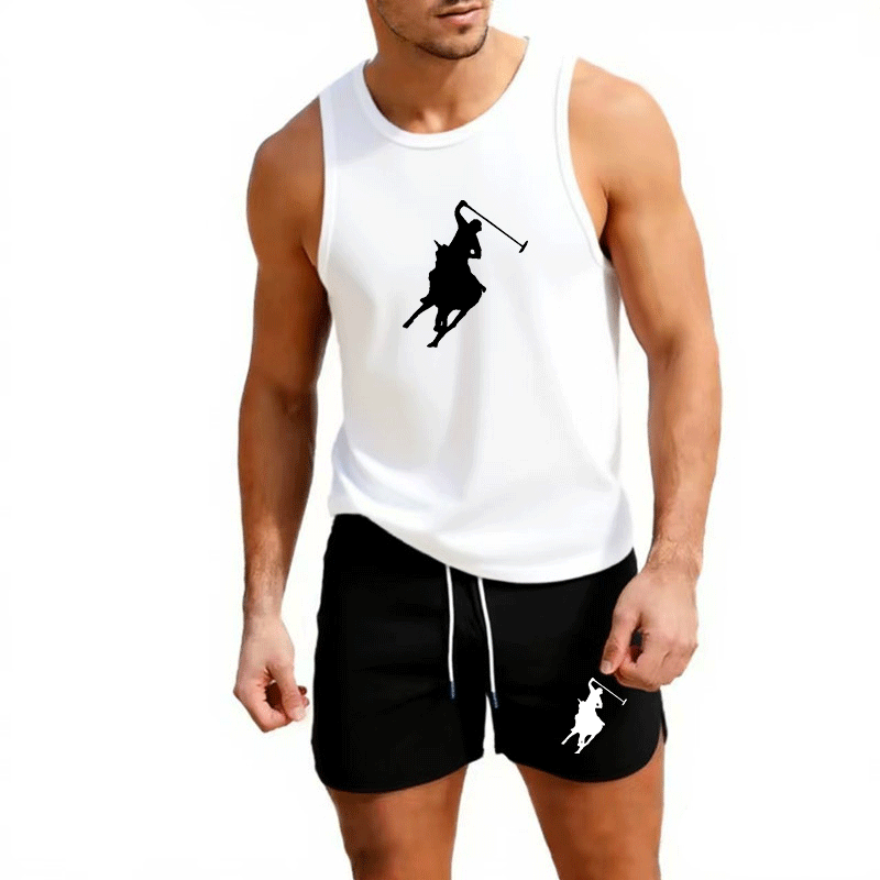European Men Summer Vest and S - Summer Clothing Sets บทวิจารณ์และราคา
