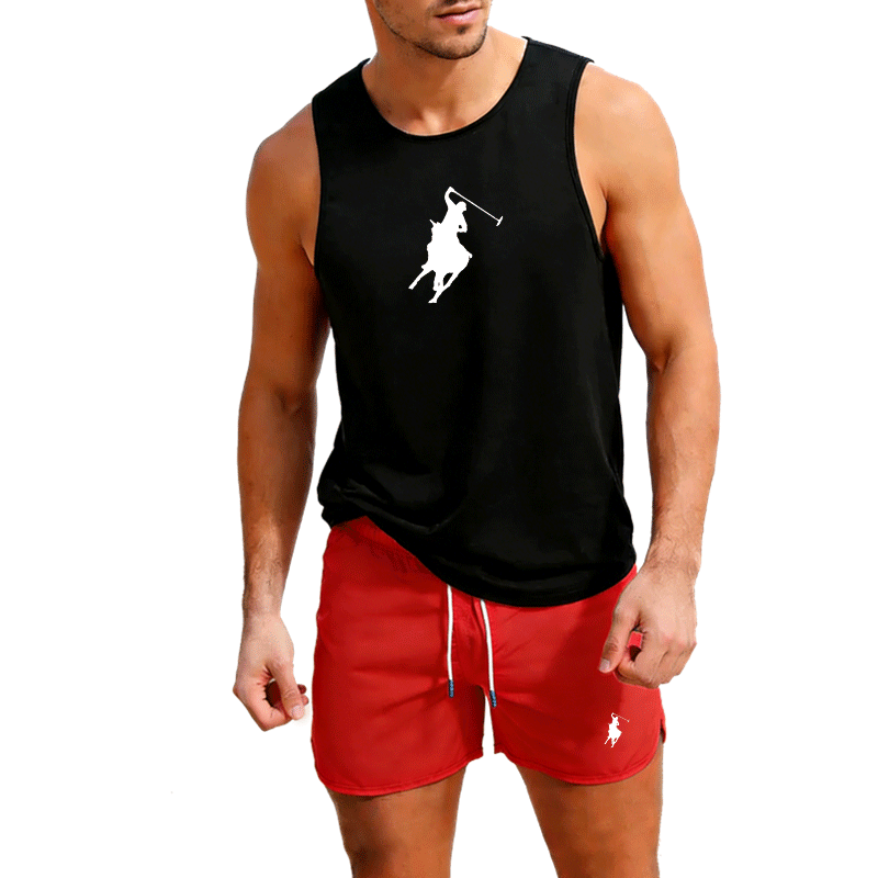 European Men Summer Vest and S - Summer Clothing Sets บทวิจารณ์และราคา