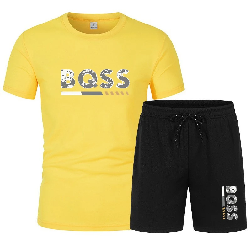 Men's Tracksuit Set Summer Qui - Summer Knit Clothing บทวิจารณ์และราคา