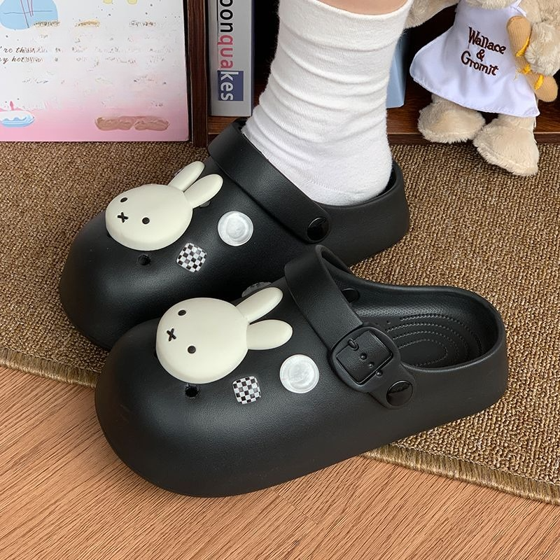 Miffy Rabbit Thick soled Arch  - Summer Clothing Cartoon บทวิจารณ์และราคา