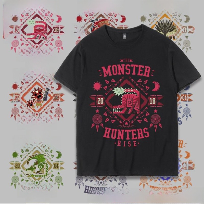 Monster  Rise Collaborative T- - Summer Games Clothing Brand บทวิจารณ์และราคา