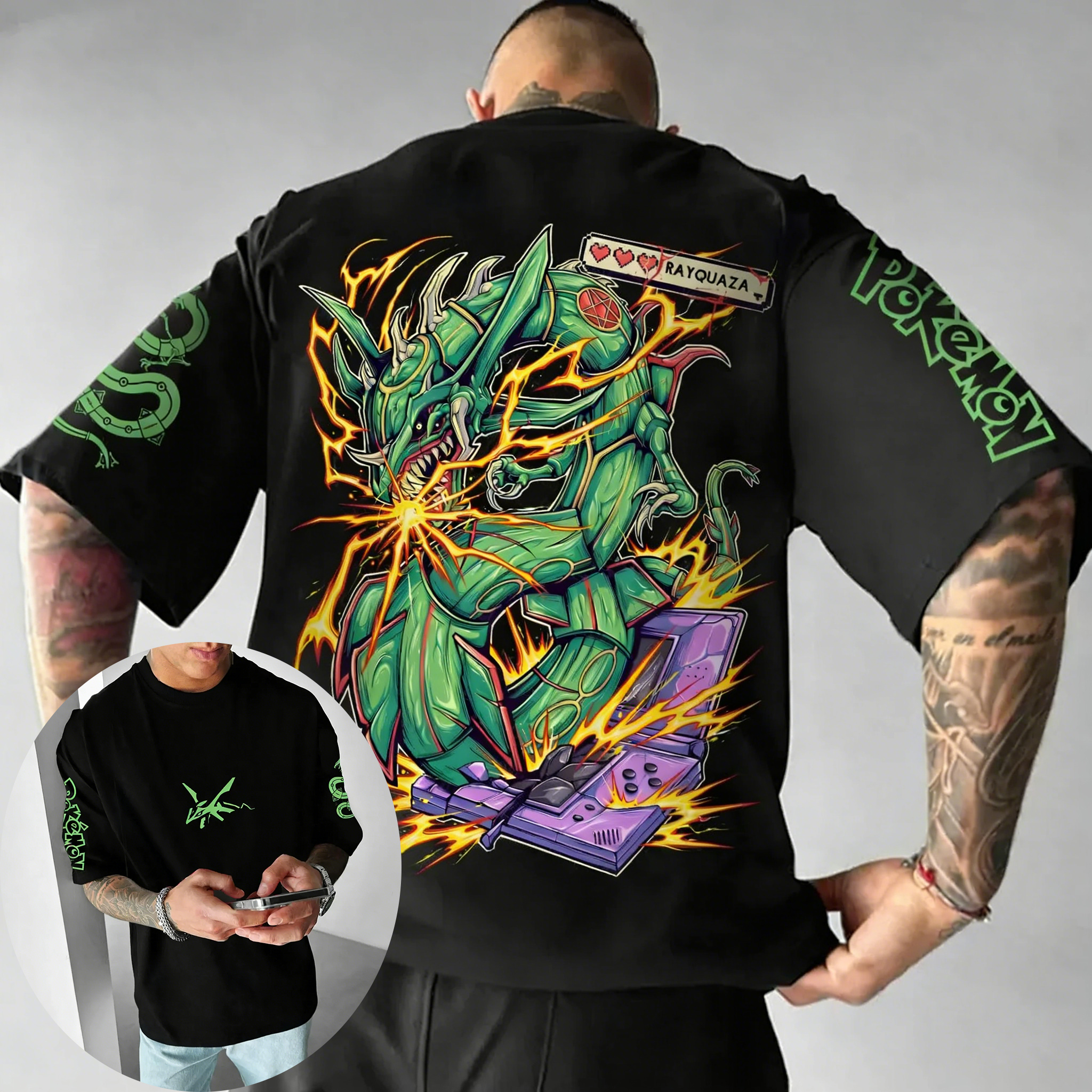 Pok É Mon Game Rayquaza Brand  - Summer Games Clothing Brand บทวิจารณ์และราคา
