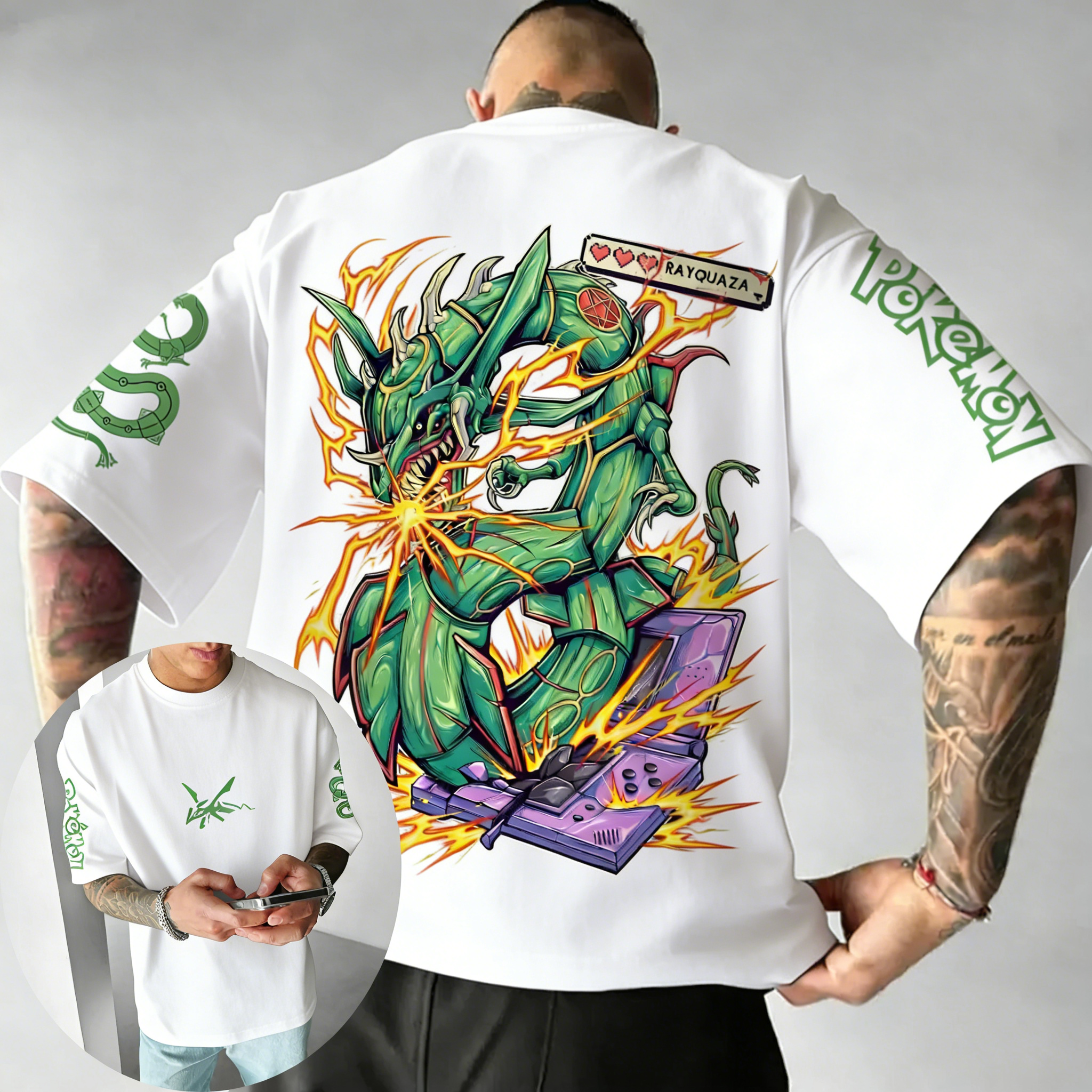 Pok É Mon Game Rayquaza Brand  - Summer Games Clothing Brand บทวิจารณ์และราคา