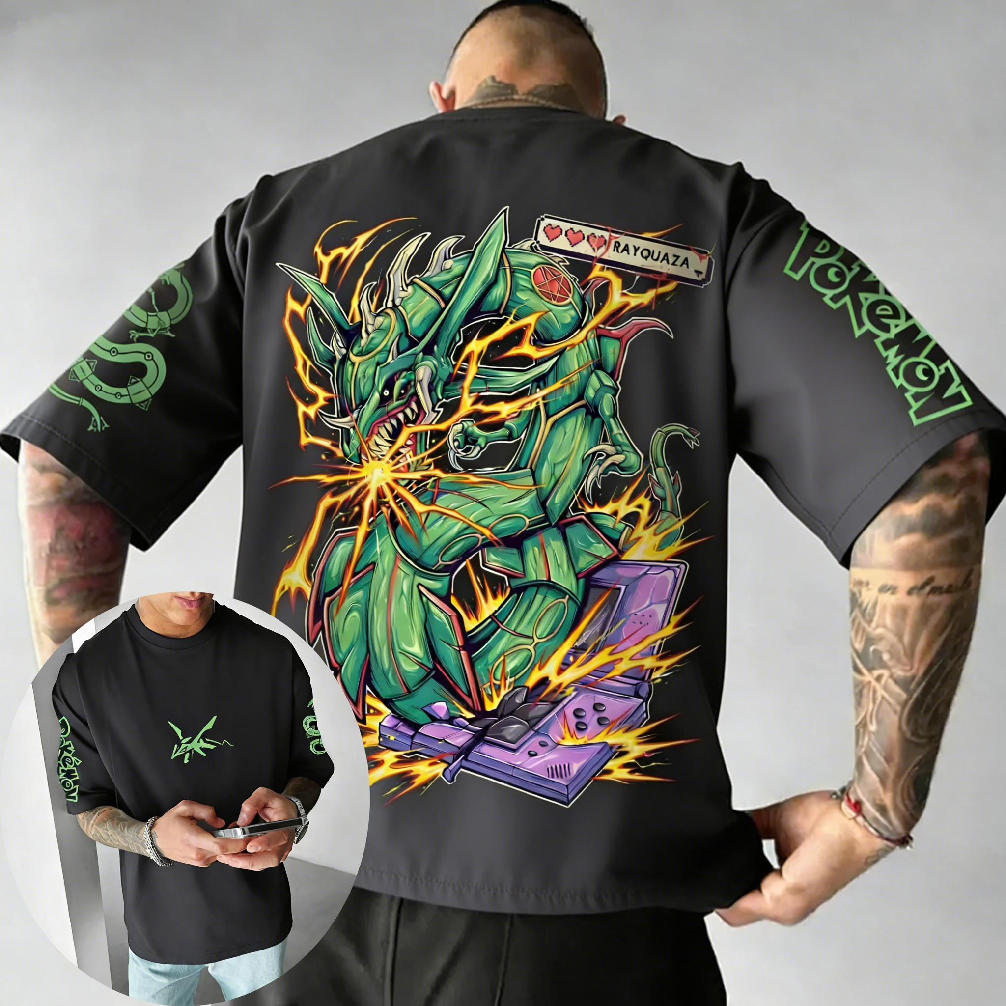 Pok É Mon Game Rayquaza Brand  - Summer Games Clothing Brand บทวิจารณ์และราคา