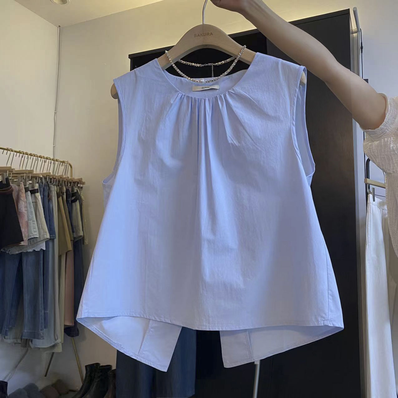 DIYI  Style Korean round Neck  - Summer Clothing Old Money บทวิจารณ์และราคา