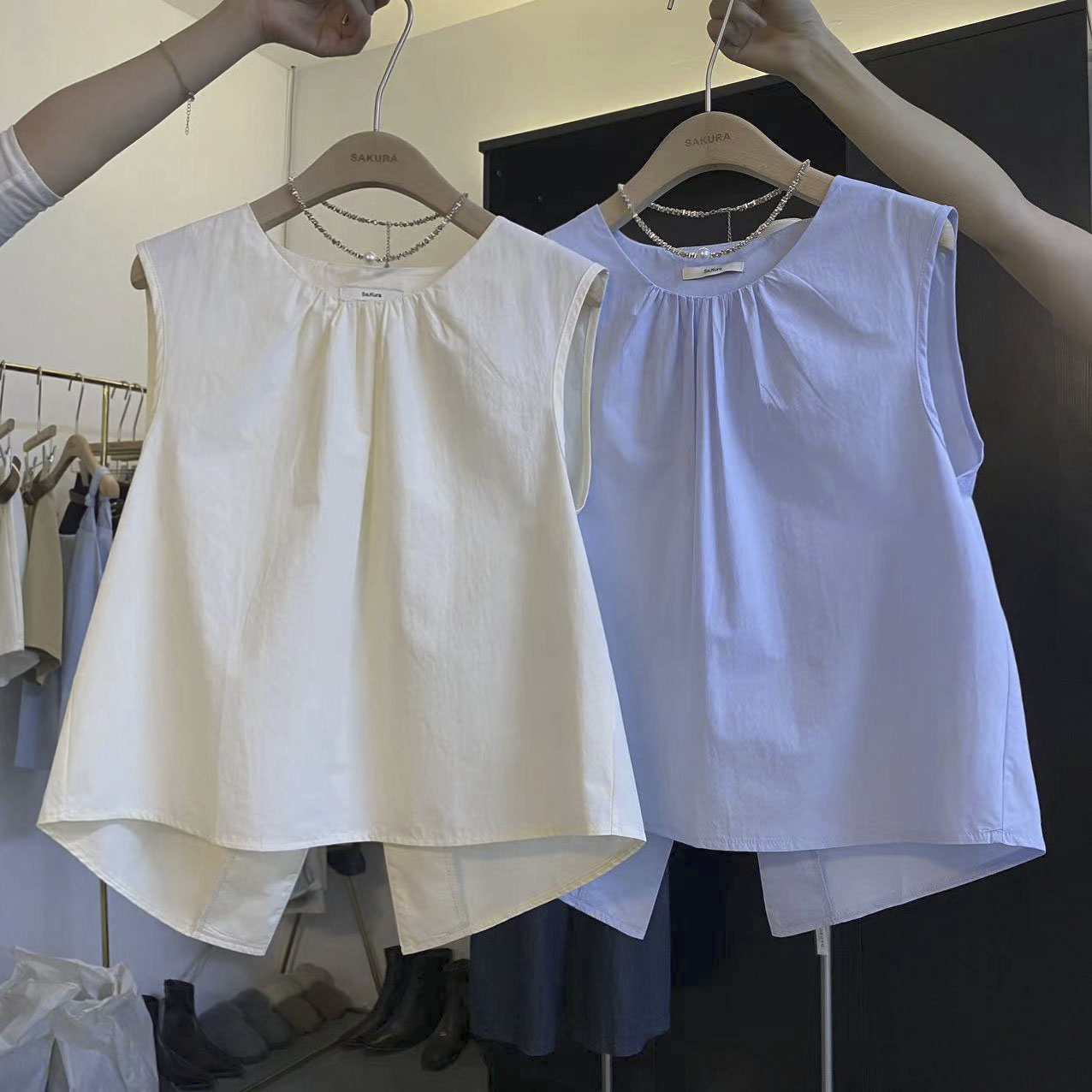 DIYI  Style Korean round Neck  - Summer Clothing Old Money บทวิจารณ์และราคา