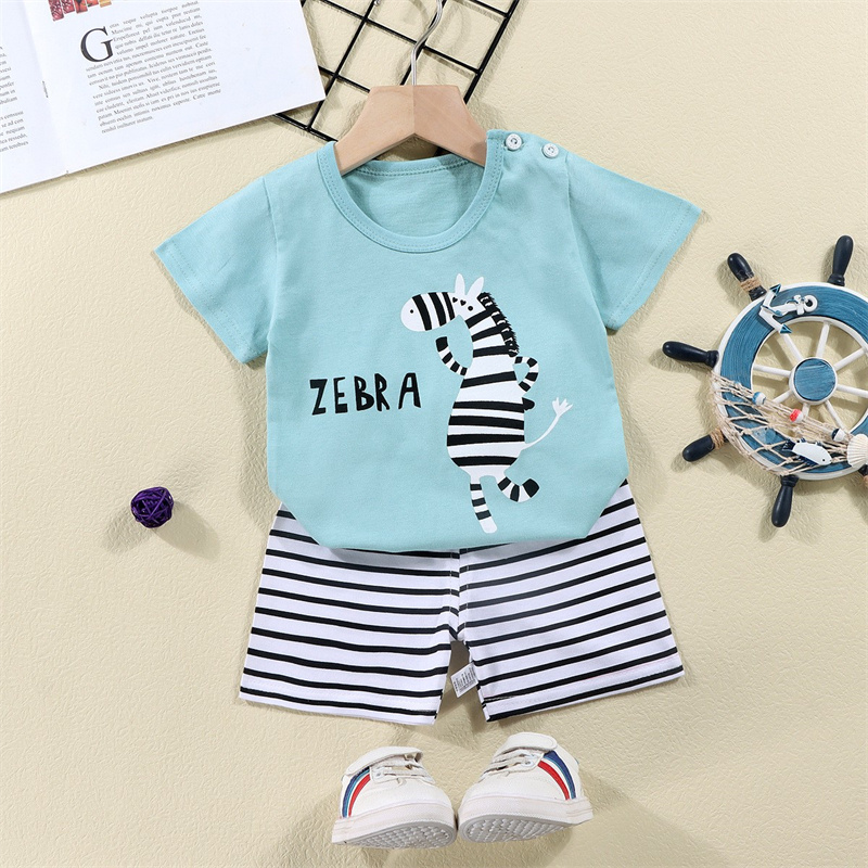 Cotton Tees+Shorts 2-piece Tra - Summer Clothing Baby บทวิจารณ์และราคา