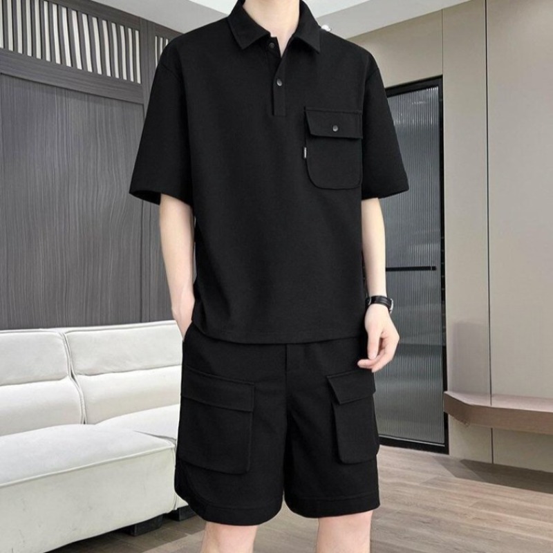 Men's Summer Short Sleeve Polo - Summer Clothing Sets บทวิจารณ์และราคา