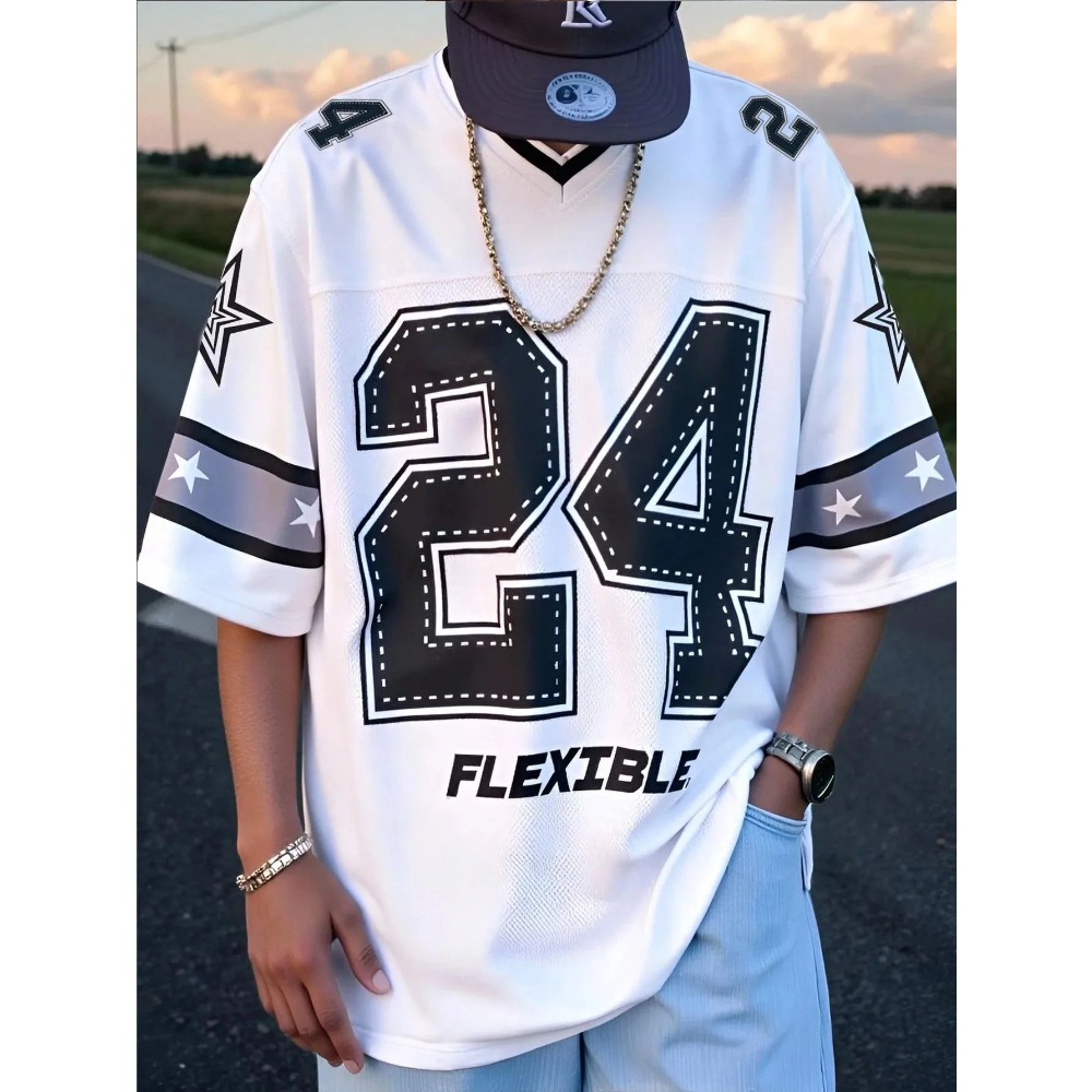 2026 Summer New Men's V-Neck T - Summer Clothing Line บทวิจารณ์และราคา