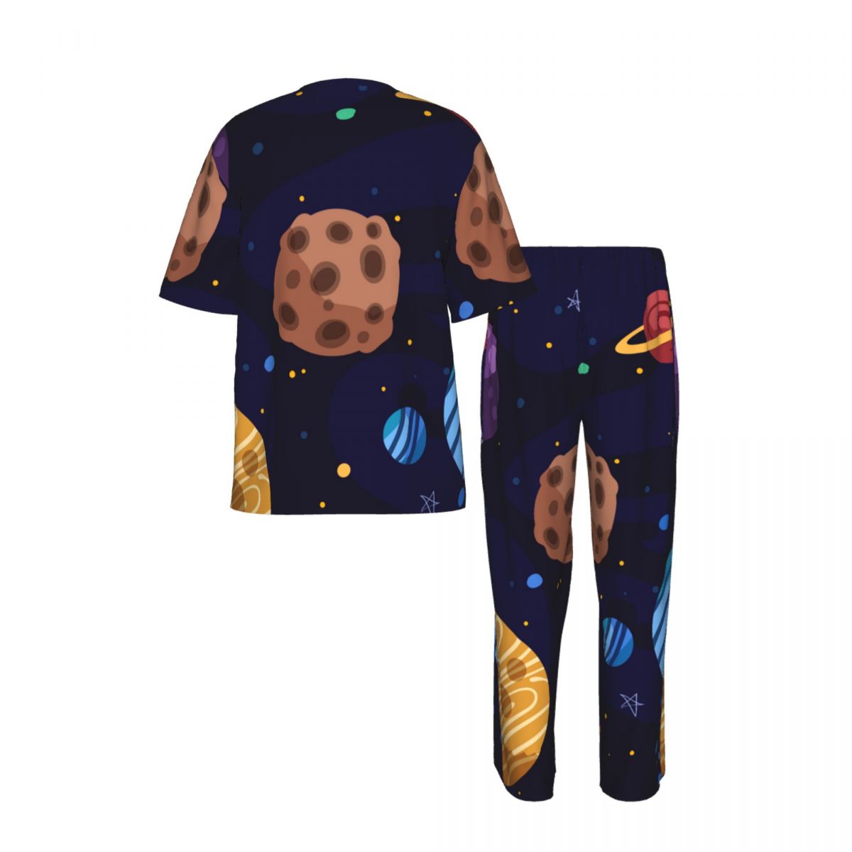 Men Pajamas Suit Short Sleeved - Summer Clothing Cartoon บทวิจารณ์และราคา