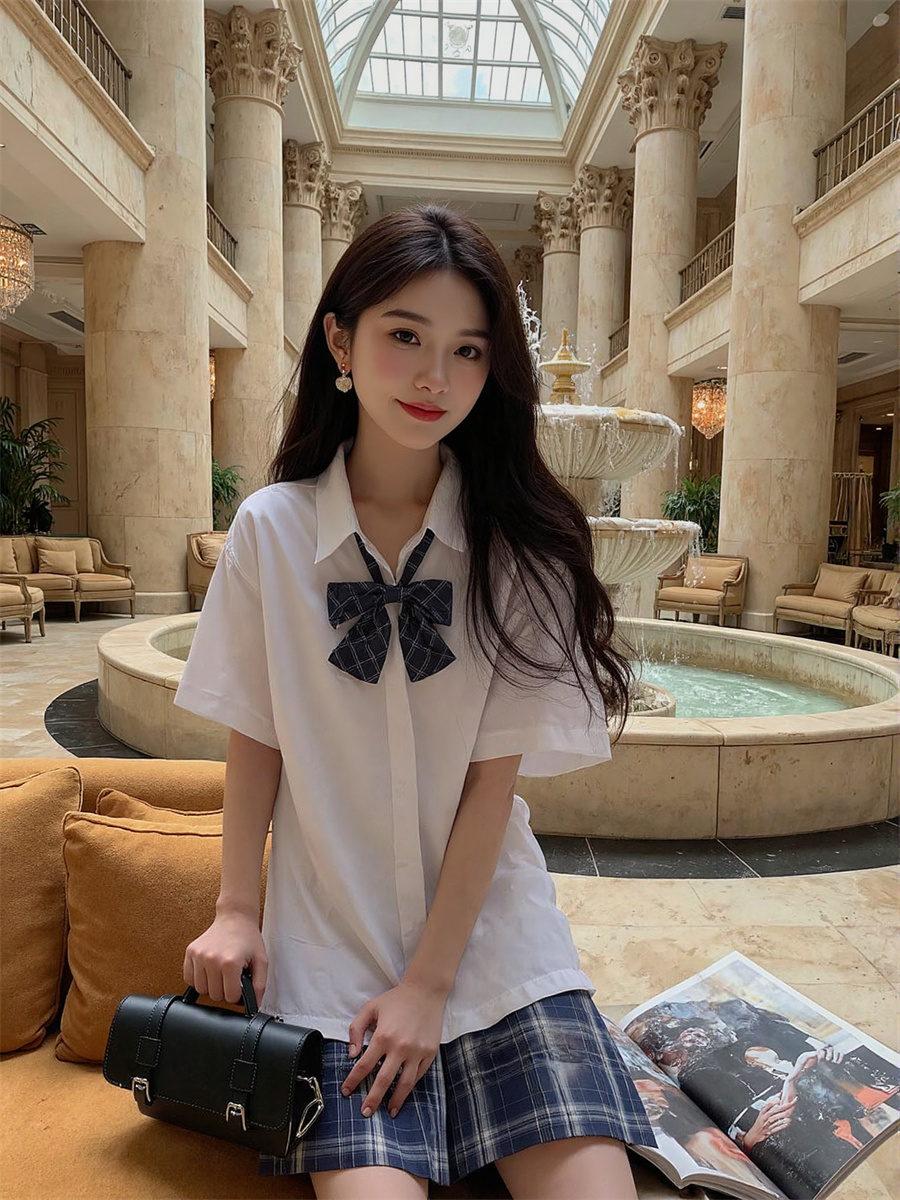 Short Sleeve Korean Style Shir - Summer Clothing Trends 2025 Women'S บทวิจารณ์และราคา