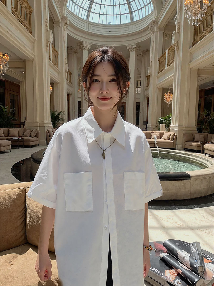 Short Sleeve Korean Style Shir - Summer Clothing Trends 2025 Women'S บทวิจารณ์และราคา