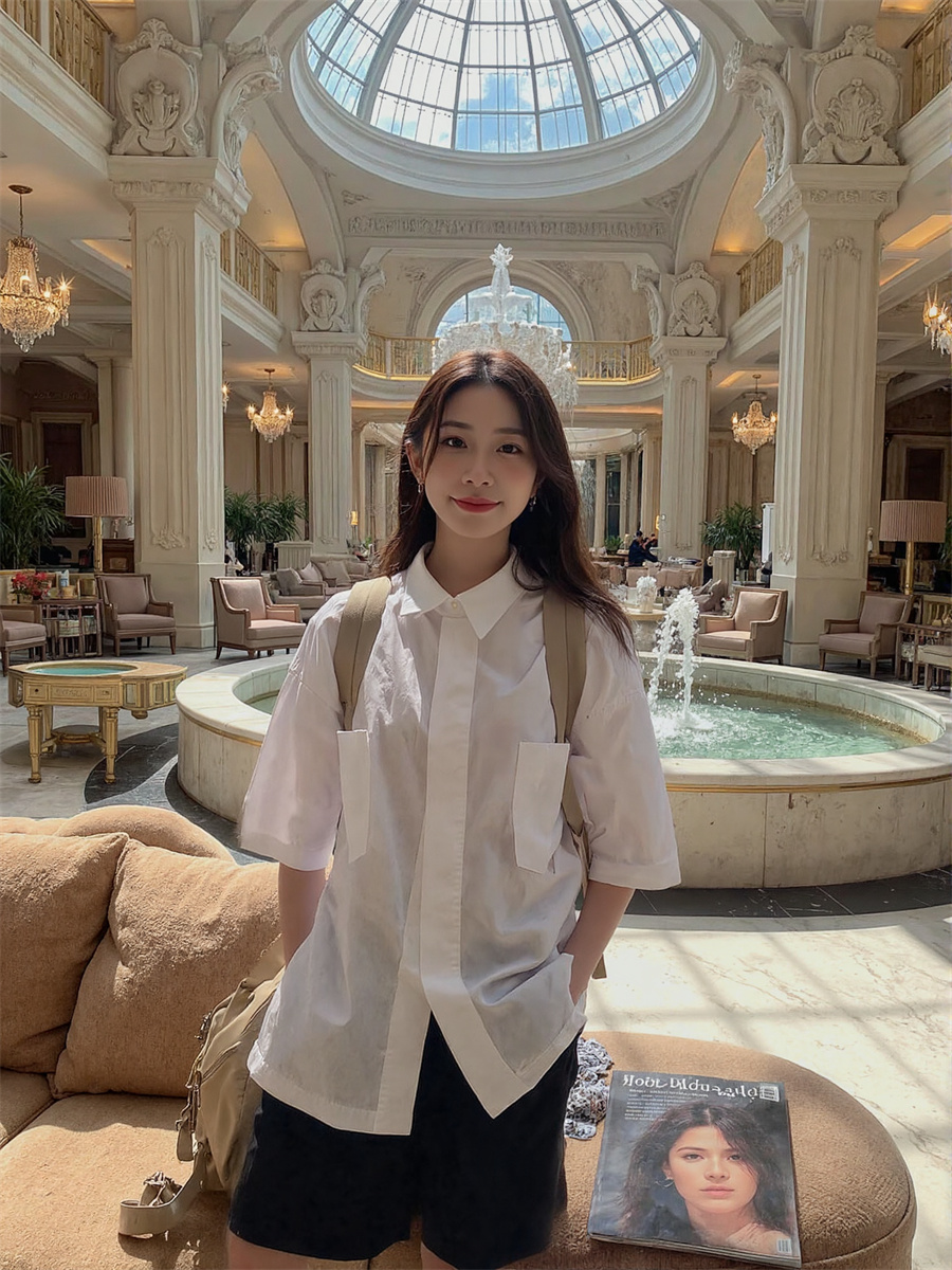 Short Sleeve Korean Style Shir - Summer Clothing Trends 2025 Women'S บทวิจารณ์และราคา