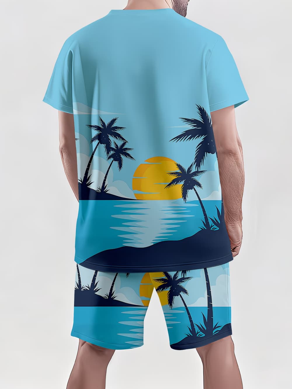 2026 Men's 2 Piece Set Hawaiia - Summer Clothing Haul บทวิจารณ์และราคา