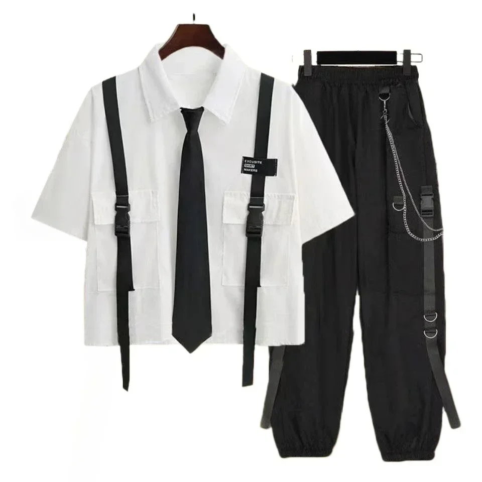 Casual Cargo Pants Suit for Wo - Summer Goth Clothing บทวิจารณ์และราคา