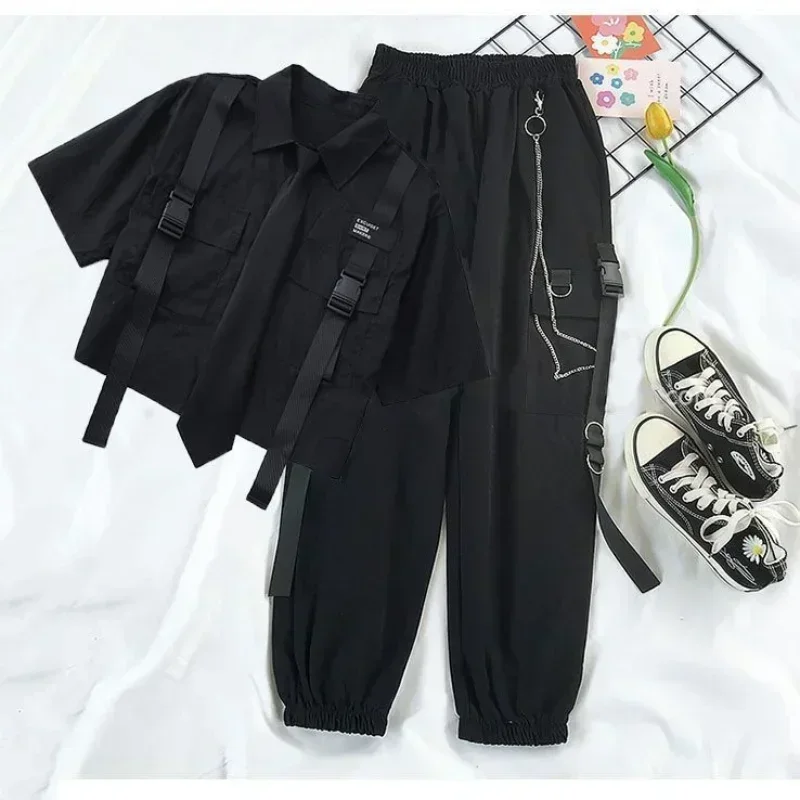 Casual Cargo Pants Suit for Wo - Summer Goth Clothing บทวิจารณ์และราคา