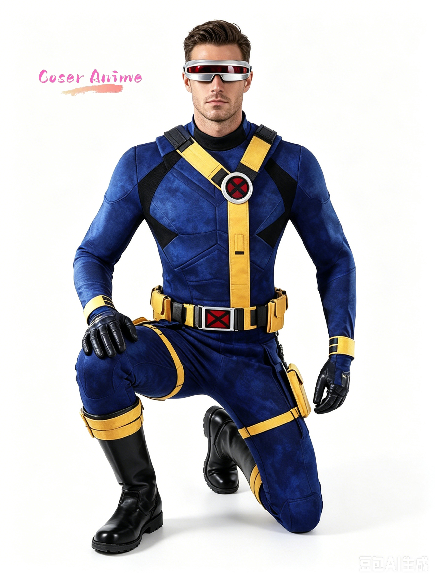 Scott Summers Cyclops Cosplay  - Summer Clothing Cartoon บทวิจารณ์และราคา