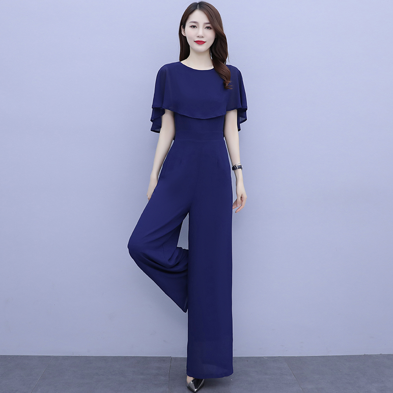 Women Summer Draped Playsuits  - Palazzo Pant Wide บทวิจารณ์และราคา