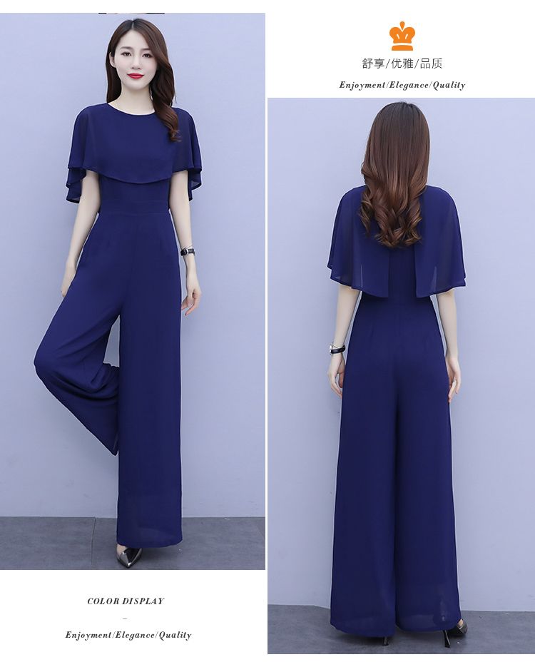 Women Summer Draped Playsuits  - Palazzo Pant Wide บทวิจารณ์และราคา