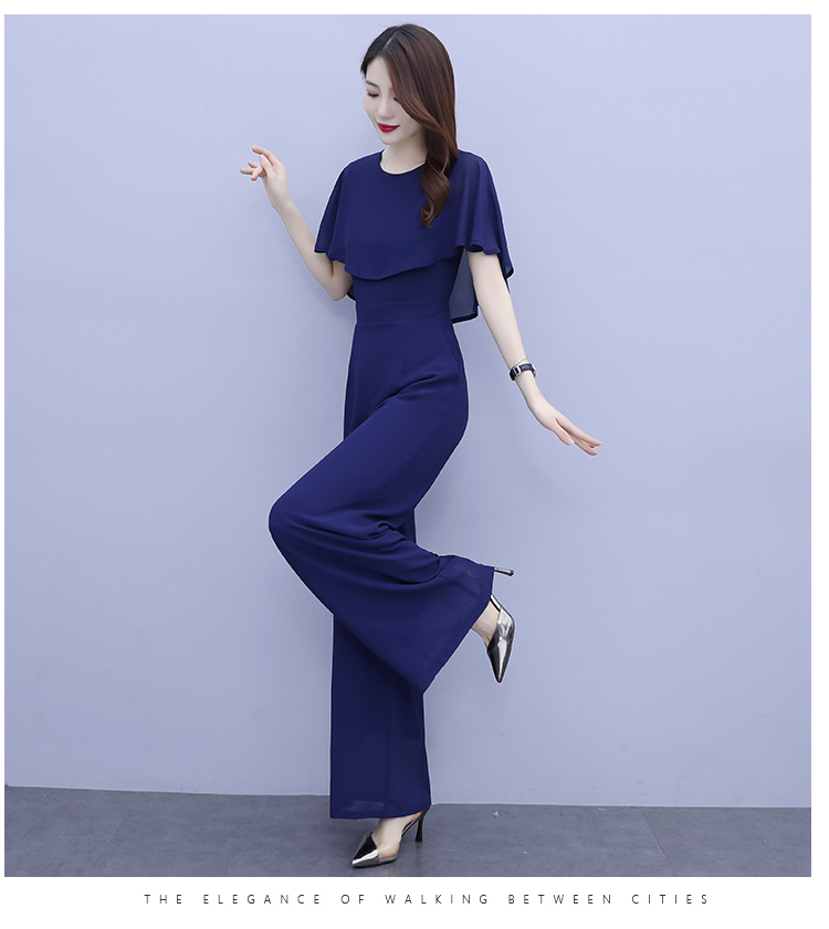 Women Summer Draped Playsuits  - Palazzo Pant Wide บทวิจารณ์และราคา